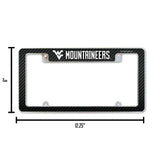 NCAA West Virginia Mountaineers All Over Chrome Frame Fan Gear NCAA West Virginia Mountaineers