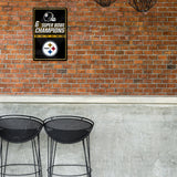 NFL Pittsburgh Steelers Large Metal Sign Fan Gear NFL Pittsburgh Steelers