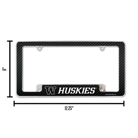 NCAA Washington Huskies All Over Chrome Frame Fan Gear NCAA Washington Huskies