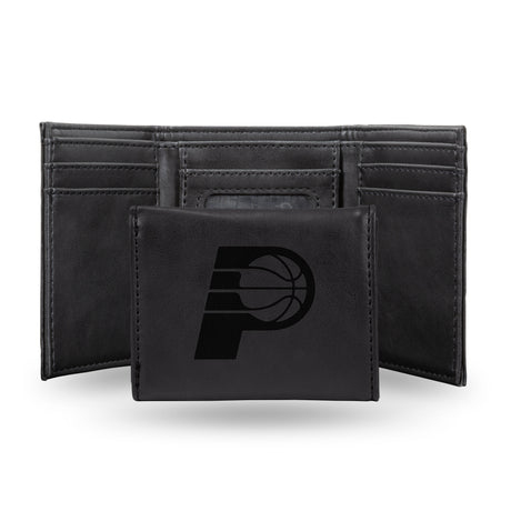 NBA Indiana Pacers Laser Engraved Trifold Wallet Fan Gear NBA Indiana Pacers
