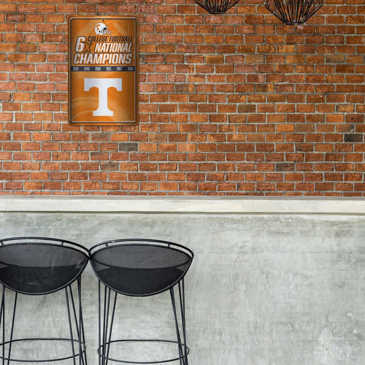 NCAA Tennessee Volunteers Large Metal Sign