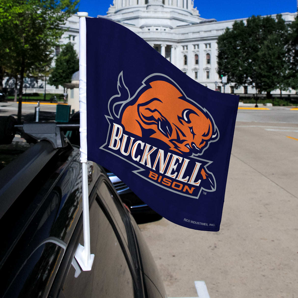 NCAA Bucknell Bison Car Flag Fan Gear NCAA Bucknell Bison