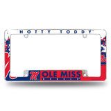 NCAA Mississippi Rebels - Ole Miss All Over Chrome Frame Fan Gear NCAA Mississippi Rebels