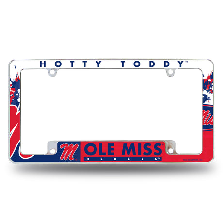 NCAA Mississippi Rebels - Ole Miss All Over Chrome Frame Fan Gear NCAA Mississippi Rebels