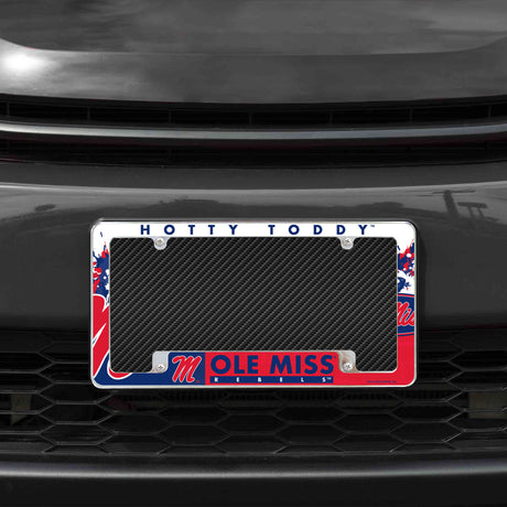 NCAA Mississippi Rebels - Ole Miss All Over Chrome Frame Fan Gear NCAA Mississippi Rebels