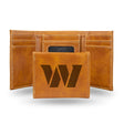NFL Washington Commanders Laser Engraved Trifold Wallet Fan Gear NFL Washington Commanders