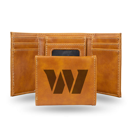 NFL Washington Commanders Laser Engraved Trifold Wallet Fan Gear NFL Washington Commanders