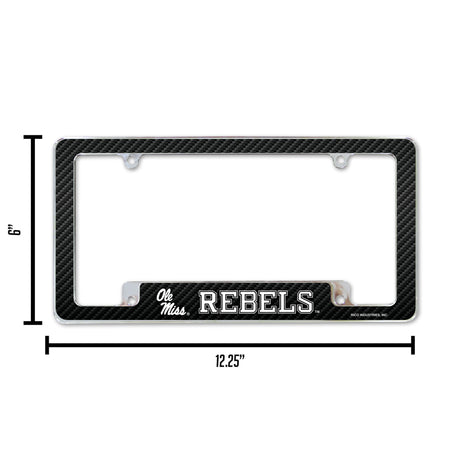 NCAA Mississippi Rebels - Ole Miss All Over Chrome Frame Fan Gear NCAA Mississippi Rebels