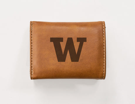 NCAA Washington Huskies Laser Engraved Tri-Fold Wallet Fan Gear NCAA Washington Huskies