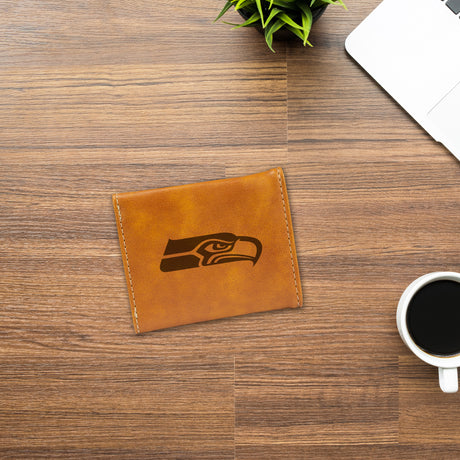 NFL Seattle Seahawks Laser Engraved Trifold Wallet Fan Gear NFL Seattle Seahawks