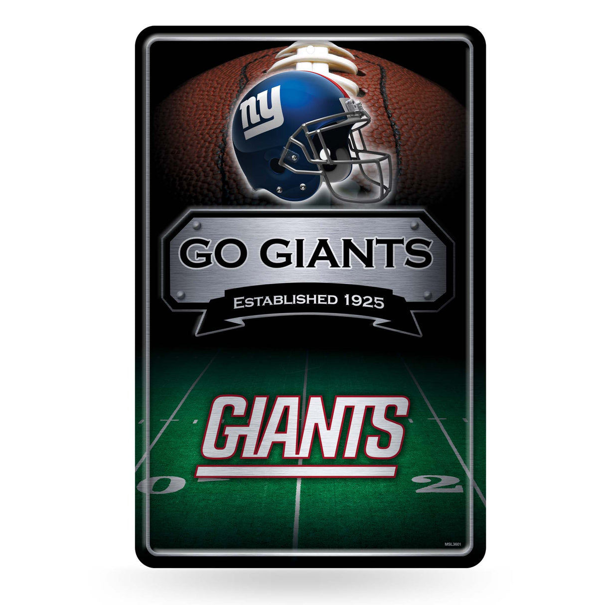 NFL New York Giants Large Metal Sign Fan Gear NFL New York Giants