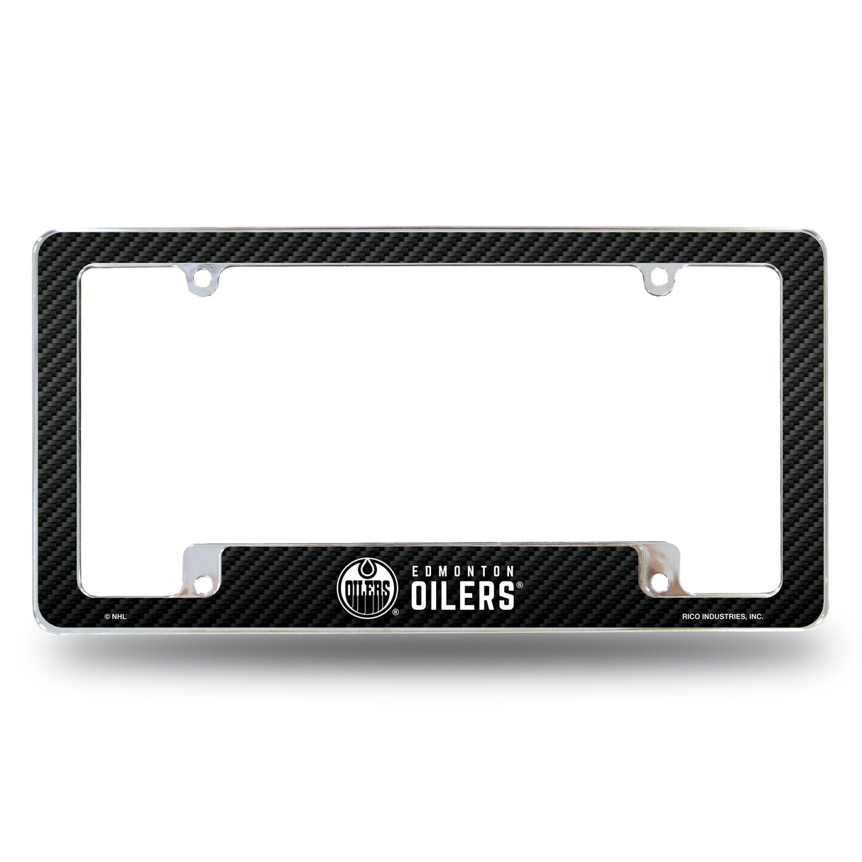 NHL Edmonton Oilers All Over Chrome Frame Fan Gear NHL Edmonton Oilers