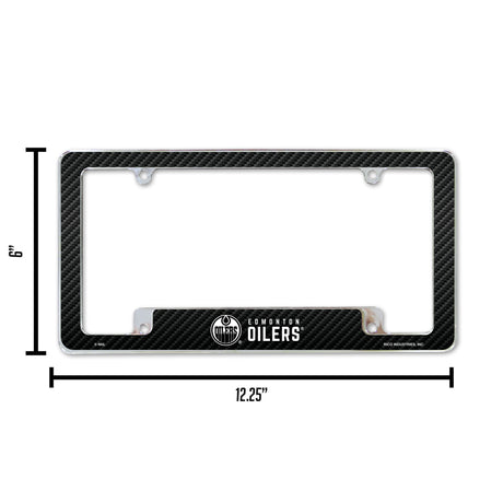 NHL Edmonton Oilers All Over Chrome Frame Fan Gear NHL Edmonton Oilers