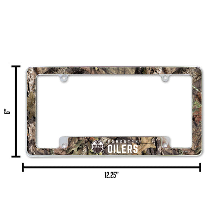 NHL Edmonton Oilers All Over Chrome Frame Fan Gear NHL Edmonton Oilers
