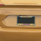 NBA Los Angeles Lakers Chrome Glitter License Plate Frame Fan Gear NBA Los Angeles Lakers