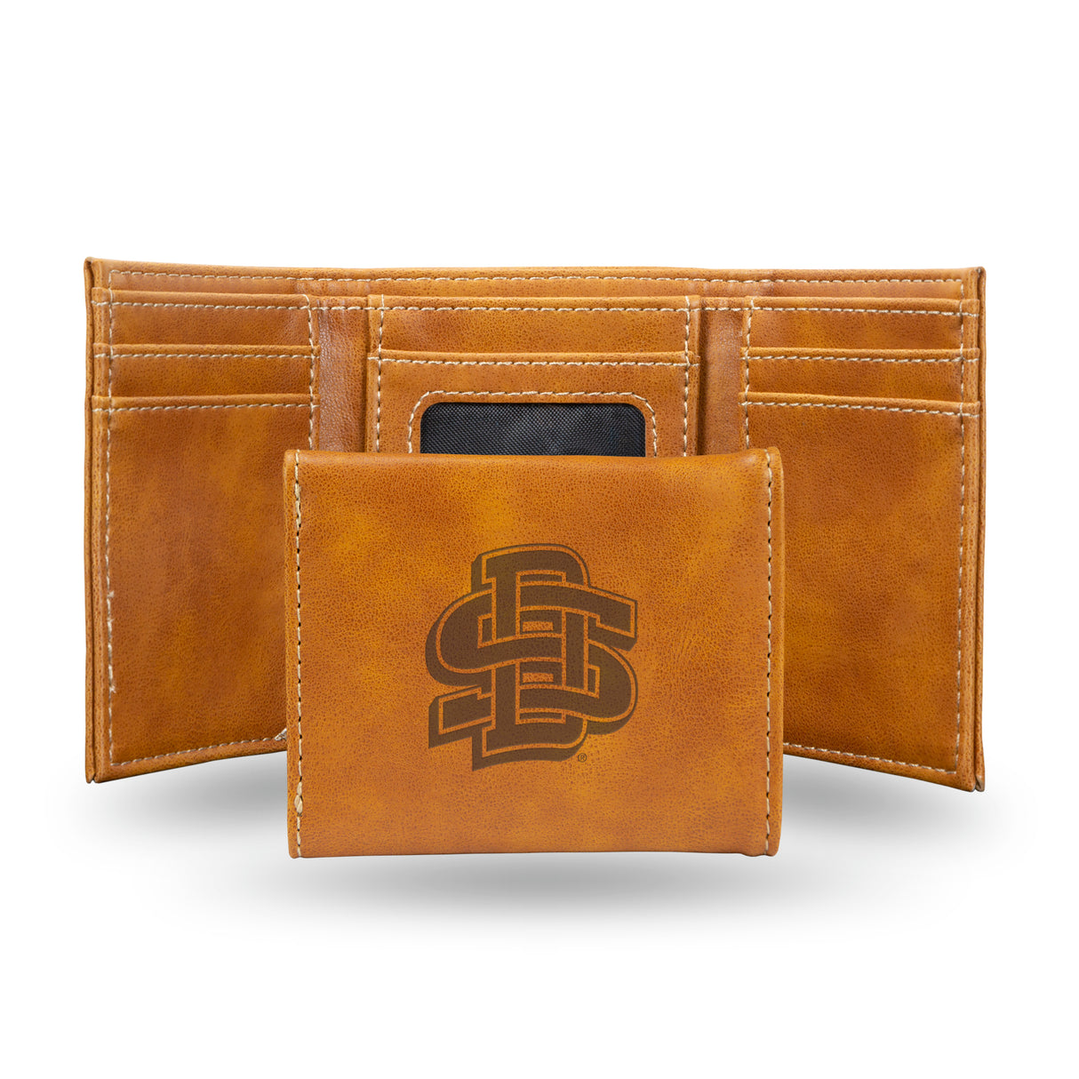 NCAA South Dakota State Jackrabbits Laser Engraved Tri-Fold Wallet Fan Gear NCAA South Dakota State Jackrabbits