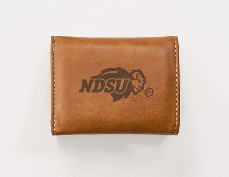 NCAA North Dakota State Bisons Laser Engraved Tri-Fold Wallet Fan Gear NCAA North Dakota State Bisons