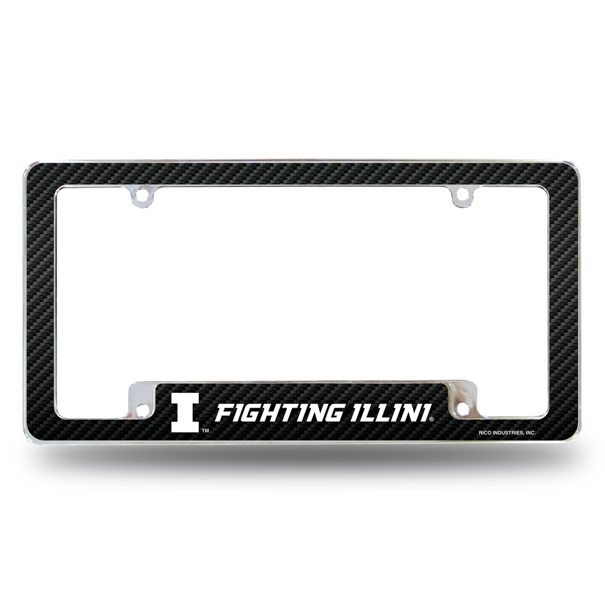 NCAA Illinois Fighting Illini All Over Chrome Frame Fan Gear NCAA Illinois Fighting Illini
