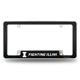 NCAA Illinois Fighting Illini All Over Chrome Frame Fan Gear NCAA Illinois Fighting Illini