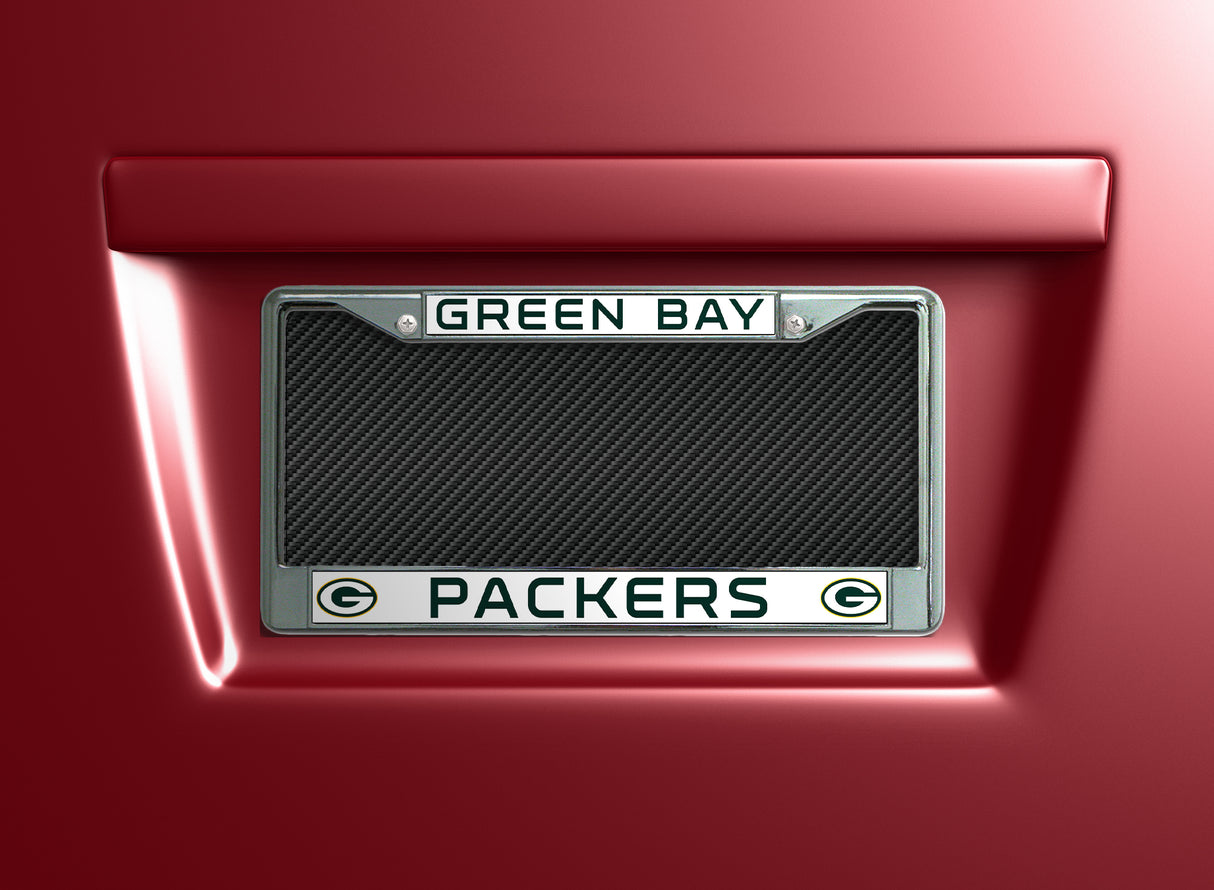 NFL Green Bay Packers Chrome License Plate Frame Fan Gear NFL Green Bay Packers