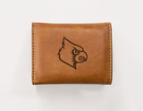 NCAA Louisville Cardinals Laser Engraved Tri-Fold Wallet Fan Gear NCAA Louisville Cardinals