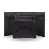 NFL Los Angeles Chargers Laser Engraved Trifold Wallet Fan Gear NFL Los Angeles Chargers