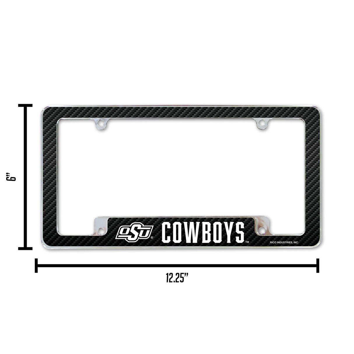 NCAA Oklahoma State Cowboys All Over Chrome Frame Fan Gear NCAA Oklahoma State Cowboys