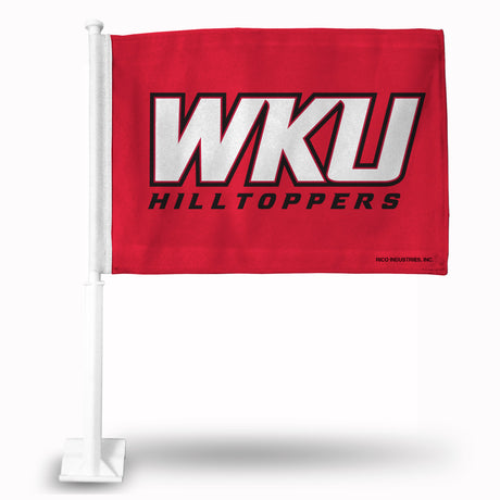 NCAA Western Kentucky Hilltoppers Car Flag Fan Gear NCAA Western Kentucky Hilltoppers