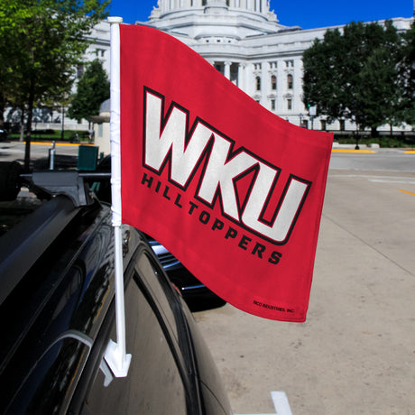 NCAA Western Kentucky Hilltoppers Car Flag Fan Gear NCAA Western Kentucky Hilltoppers