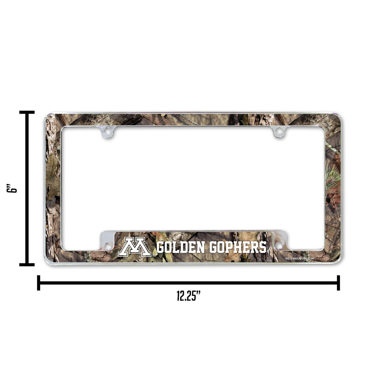 NCAA Minnesota Golden Gophers All Over Chrome Frame Fan Gear NCAA Minnesota Golden Gophers