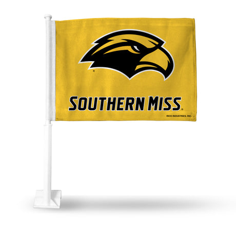 NCAA Southern Mississippi Golden Eagles Car Flag Fan Gear NCAA Southern Mississippi Golden Eagles