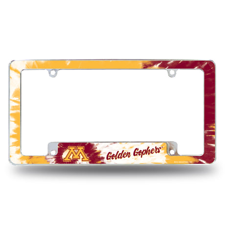 NCAA Minnesota Golden Gophers All Over Chrome Frame Fan Gear NCAA Minnesota Golden Gophers