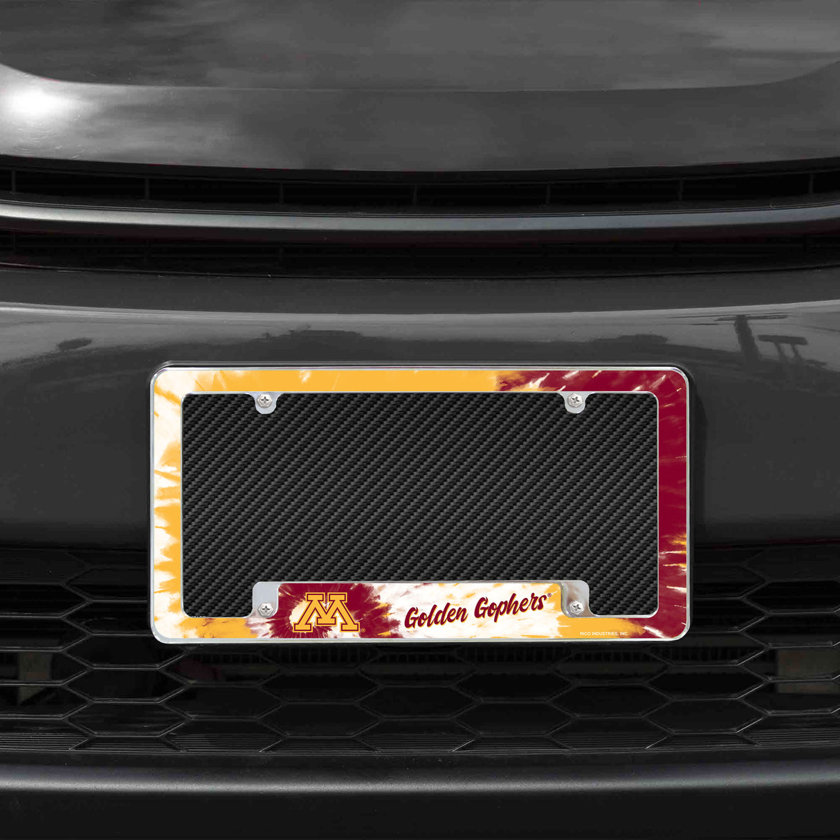 NCAA Minnesota Golden Gophers All Over Chrome Frame Fan Gear NCAA Minnesota Golden Gophers