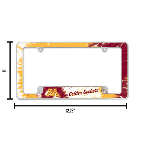 NCAA Minnesota Golden Gophers All Over Chrome Frame Fan Gear NCAA Minnesota Golden Gophers