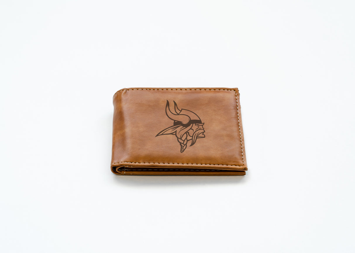 NFL Minnesota Vikings Laser Engraved Bill-Fold Fan Gear NFL Minnesota Vikings