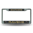 NFL Baltimore Ravens Chrome Glitter License Plate Frame Fan Gear NFL Baltimore Ravens