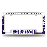NCAA Kansas State Wildcats - KSU All Over Chrome Frame Fan Gear NCAA Kansas State Wildcats