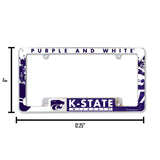 NCAA Kansas State Wildcats - KSU All Over Chrome Frame Fan Gear NCAA Kansas State Wildcats
