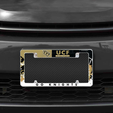 NCAA Central Florida Knights - UCF All Over Chrome Frame Fan Gear NCAA Central Florida Knights