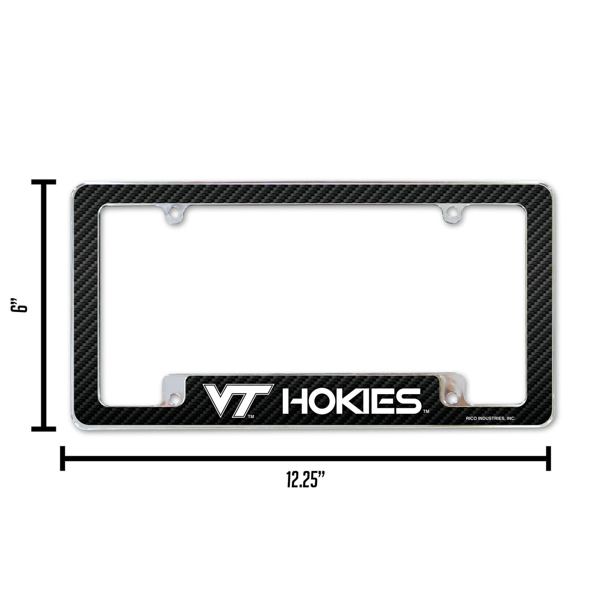 NCAA Virginia Tech Hokies All Over Chrome Frame Fan Gear NCAA Virginia Tech Hokies