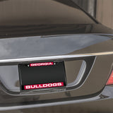 NCAA Georgia Bulldogs Laser Cut Black Chrome License Plate Frame Fan Gear NCAA Georgia Bulldogs