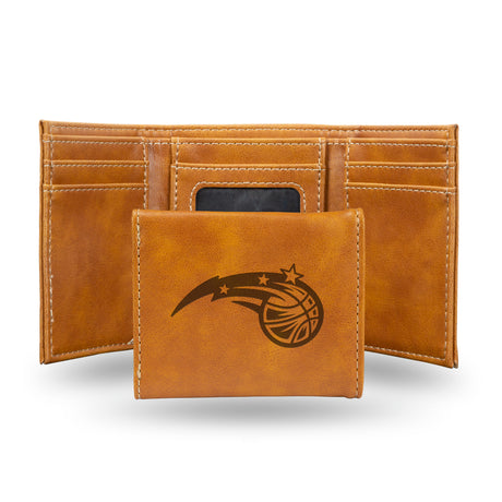 NBA Orlando Magic Laser Engraved Trifold Wallet Fan Gear NBA Orlando Magic
