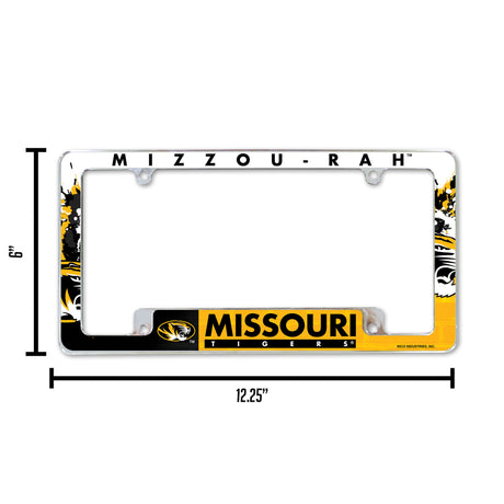 NCAA Missouri Tigers All Over Chrome Frame Fan Gear NCAA Missouri Tigers