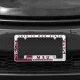 NCAA Mississippi State Bulldogs All Over Chrome Frame Fan Gear NCAA Mississippi State Bulldogs