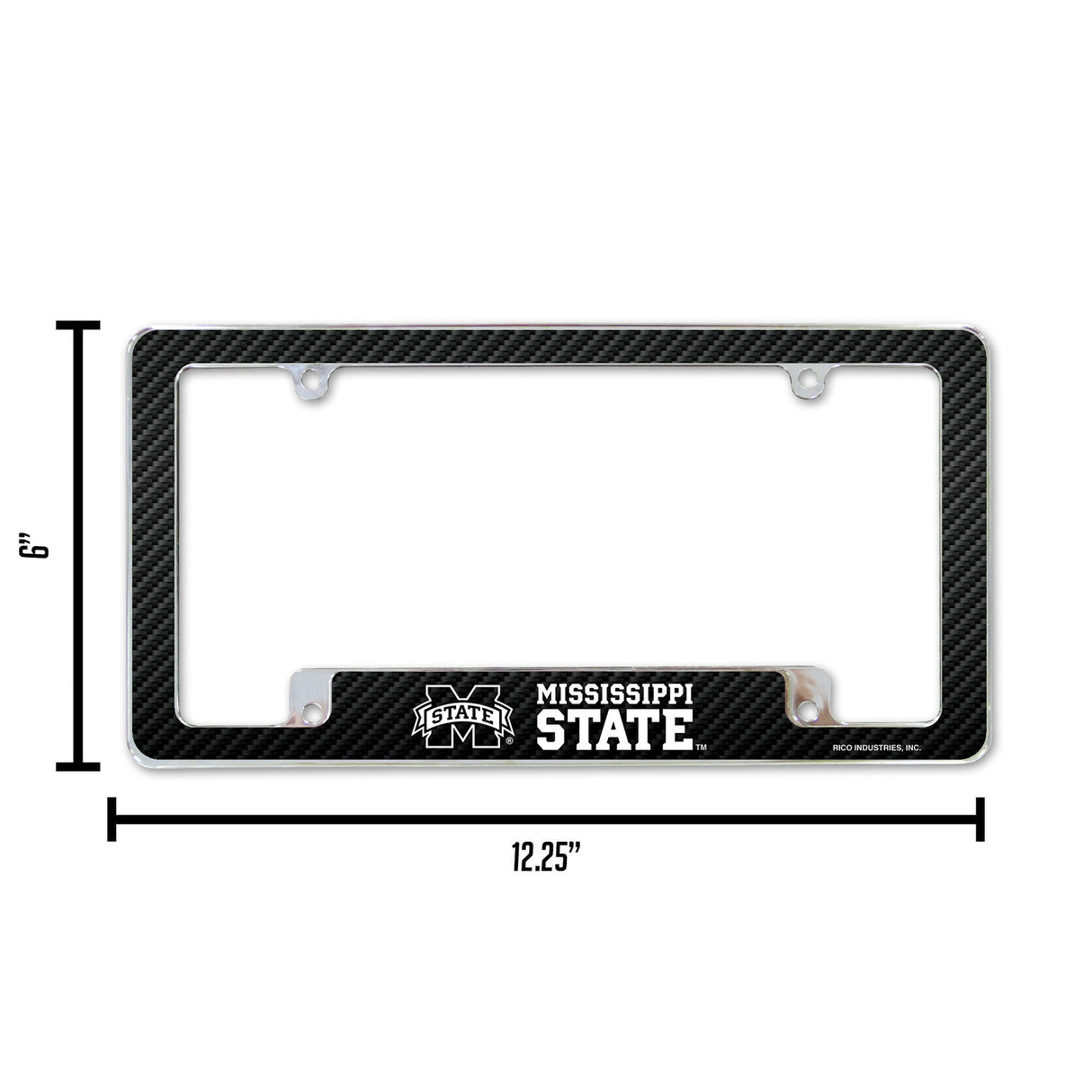 NCAA Mississippi State Bulldogs All Over Chrome Frame Fan Gear NCAA Mississippi State Bulldogs