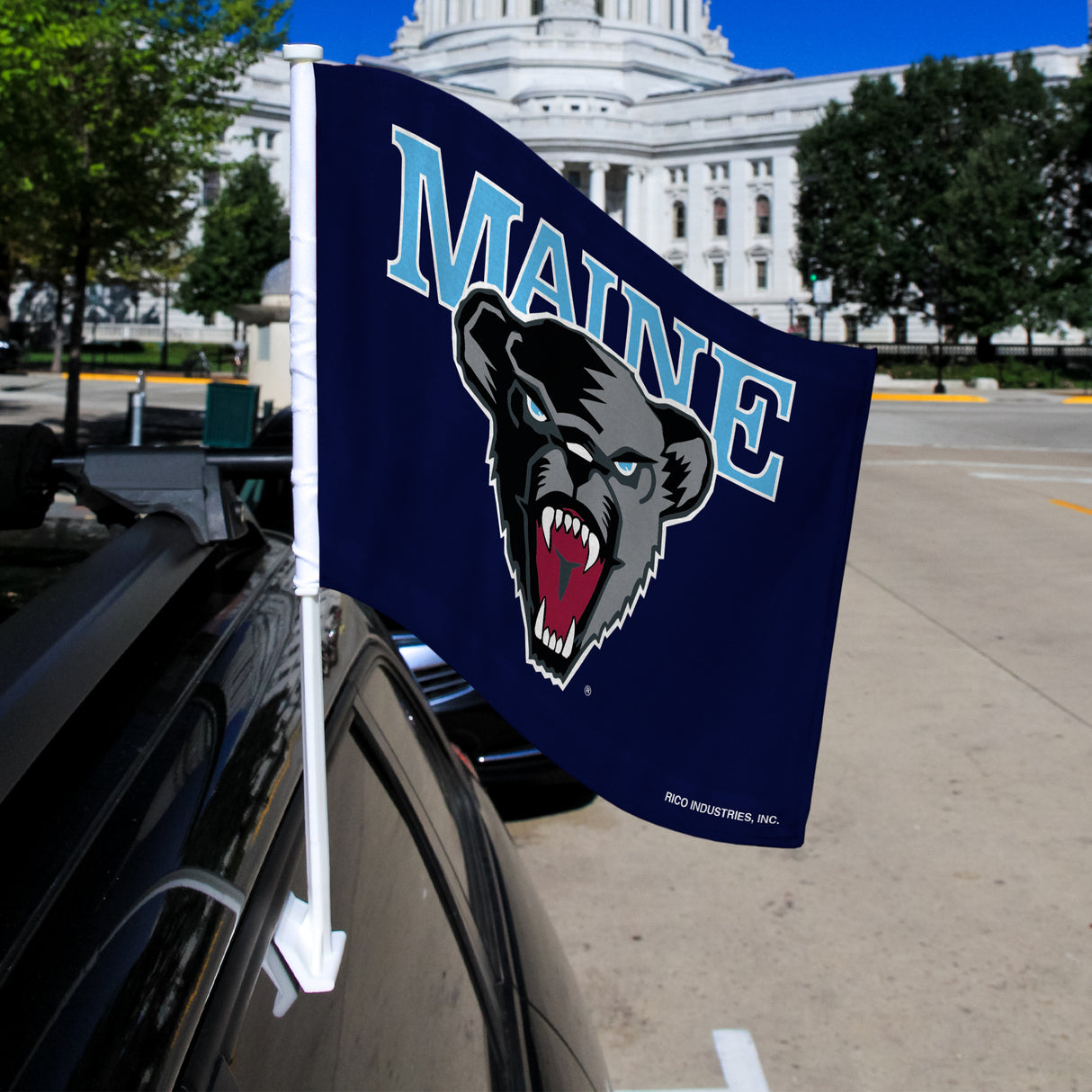 NCAA Maine Black Bears Car Flag Fan Gear NCAA Maine Black Bears