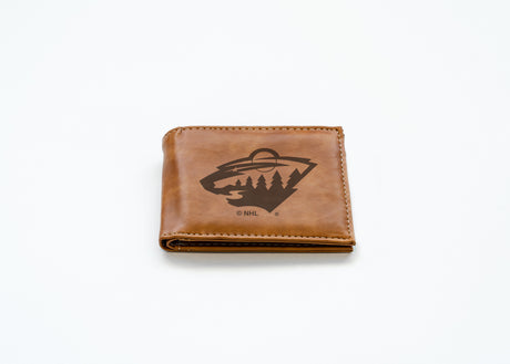 NHL Minnesota Wild Laser Engraved Billfold Fan Gear NHL Minnesota Wild