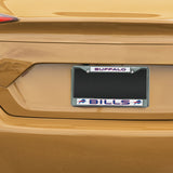 NFL Buffalo Bills Chrome Glitter License Plate Frame Fan Gear NFL Buffalo Bills