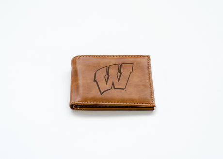 NCAA Wisconsin Badgers Laser Engraved Bill-Fold Fan Gear NCAA Wisconsin Badgers