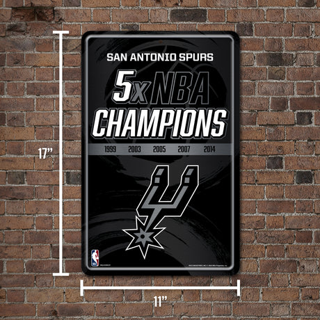 NBA San Antonio Spurs Large Metal Sign Fan Gear NBA San Antonio Spurs